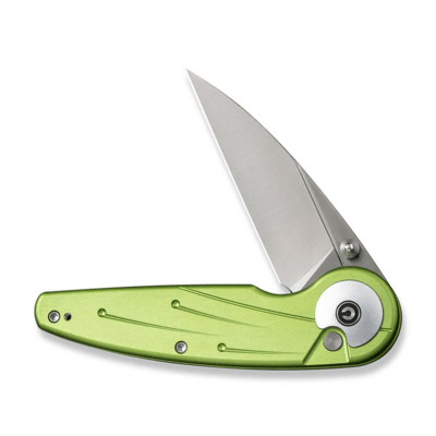 Civivi Starflare Lime Green Aluminum HandleSatin Finished Nitro-V BladeButton Lock C23052-3 - KNIFESTOCK