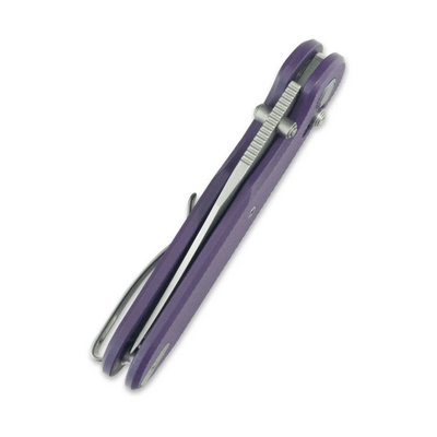 GEO Knife Ethereal Cutter SW M390 Blade Purple G10 - KNIFESTOCK