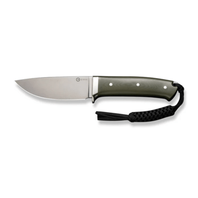 CIVIVI Cloud Peak OD Green G10 Handle With Nickel-Silver Guard Satin Finished Nitro-V - KNIFESTOCK