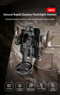 KLARUS Secure Rapid Deploy Flashlight Holster - KNIFESTOCK