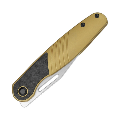 Kizer Raze S45VN, Kőmosott + Lapos Kefe, Titán &amp; CF Ki3720A3 - KNIFESTOCK
