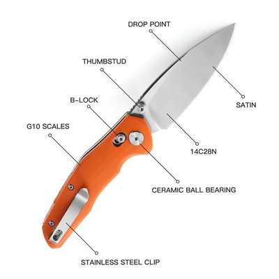 BESTECHMAN RONAN 14C28N ORANGE BMK02C - KNIFESTOCK