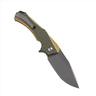 Kansept Hellx OD Green G10+ Anodized Bronze Stainless Steel - KNIFESTOCK