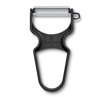 VICTORINOX RAPID Peeler Plastic serrated edge black 12mm 6.0933.3 - KNIFESTOCK