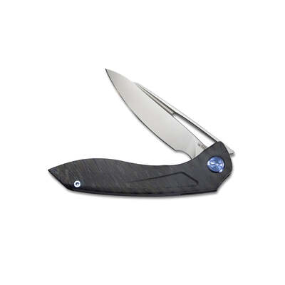 KUBEY Velocé Frame Lock Pocket Knife, CPM S90V Blade, Flame Ti Handle KB171I - KNIFESTOCK