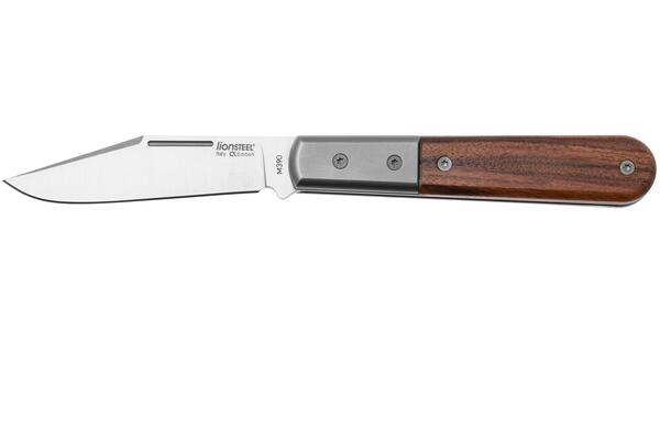 Lionsteel Clip M390 blade,  Santos wood Handle, Ti Bolster &amp; liners CK0112 ST - KNIFESTOCK
