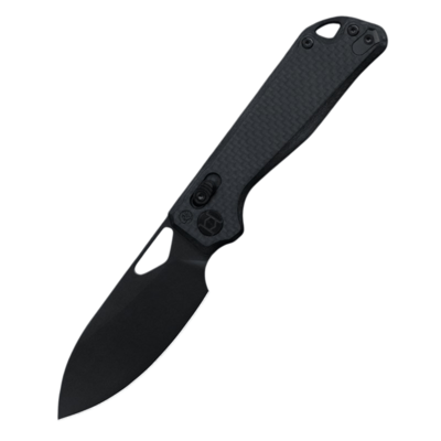 Kunwu Pulsar Gray Carbon Fiber Satin Elmax X705F - KNIFESTOCK