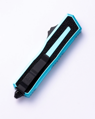 Microtech SCARAB II GEN III D/E-S BLACK STANDARD TURQUOISE 1180-1TQ - KNIFESTOCK