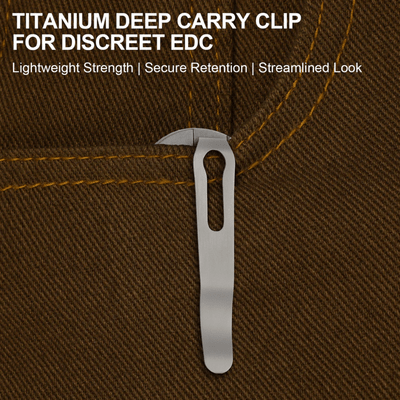 Kizer Tycho S45VN Titanium &amp; Mkuruti Wood - KNIFESTOCK