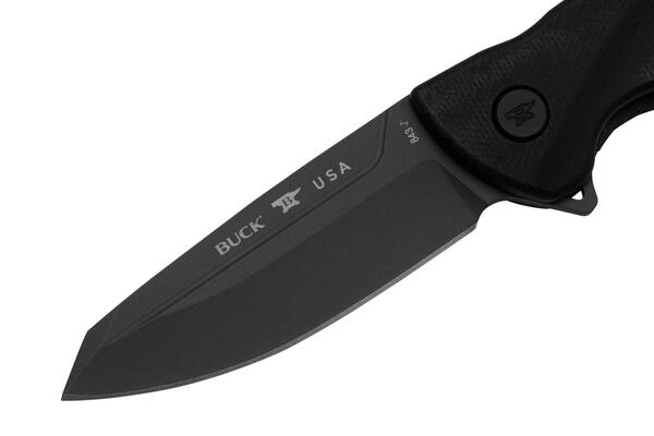 BUCK Sprint Ops, Black Canvas Micarta BU-0843BKS - KNIFESTOCK