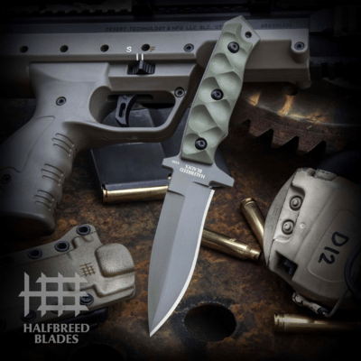 Halfbreed Blades Medium Clearance Knife - Fixed Blade MCK-01 ODG - K340 - KNIFESTOCK
