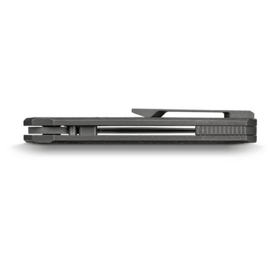 Vosteed Psyop Elmax Acid Etched &amp; Stonewashed,Dim Gray Titanium - KNIFESTOCK