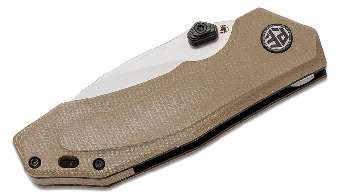 Petrified Fish PFP04 Havrog Stonewash K110 khaki Micarta PFP04KAMW - KNIFESTOCK
