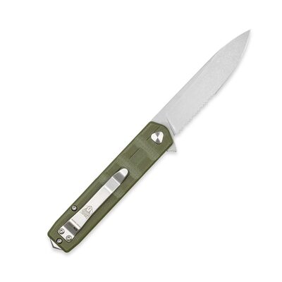 CobraTec Kuzio G10 OD Grün Drop Serrated 01CT005 - KNIFESTOCK