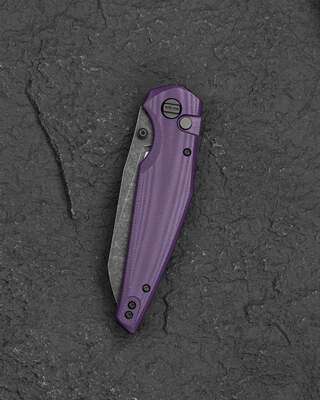 Bestech Snakebird 14C28N, G10, Blokada przyciskiem - Fioletowy BG58E - KNIFESTOCK