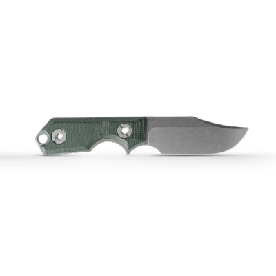 Vosteed Quokka 14C28N Stonewash Green Micarta D0601 - KNIFESTOCK