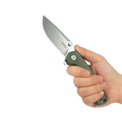 Kubey Calyce Beadblast 14C28N ,Green G10 KU901Q - KNIFESTOCK