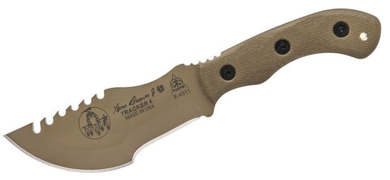 TOPS KNIVES TOM BROWN TRACKER #4 MINI COYOTE TAN TBT04-TAN - KNIFESTOCK