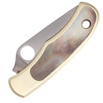 Spyderco Bug Nickel Silver Abalone C133AP - KNIFESTOCK