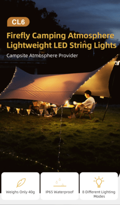 KLARUS LED String Lights CL6 Warm White 6M - KNIFESTOCK