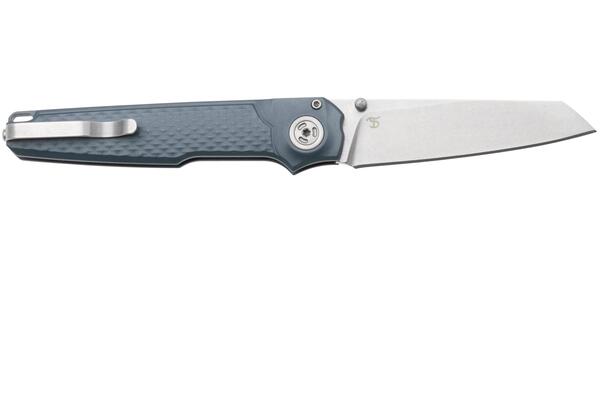 MKM MIURA – CPM Magnacut SW bld - SOLID Grey Alu hdl, BUTTON LOCK - REV. S/S CLIP MK MI-AGY - KNIFESTOCK