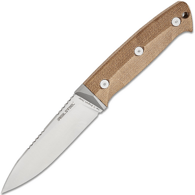 Real Steel Black Thorn Micarta Satin with titanium bolster RE-3621NM - KNIFESTOCK