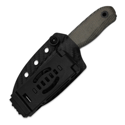 Kizer Drop Bear Fix S45VN,Matte DLC Ultra,Norplex UltreX™ Micarta - KNIFESTOCK