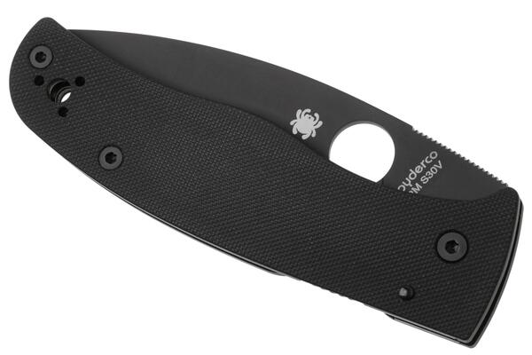 Spyderco Bodacious Black G-10 Black Blade Reveal 14 C263GSBK - KNIFESTOCK