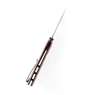 KANSEPT XL Korvid Brown Micarta, 154CM T1030A2 - KNIFESTOCK