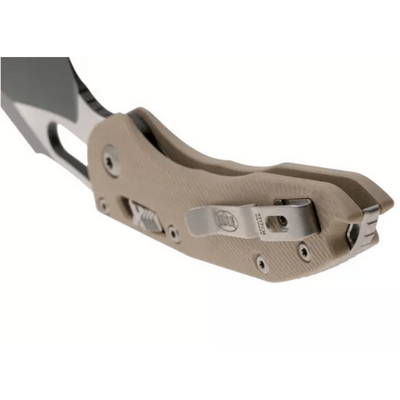 Microtech Stitch - RAM-LOKTM S/E Fluted G-10 Tan Osaliselt Serrated 169RL-2FLGTTA - KNIFESTOCK