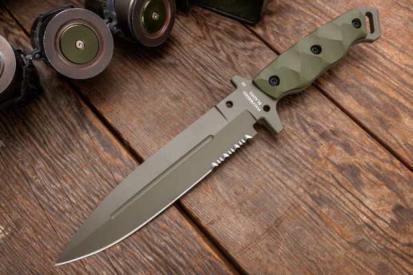 Halfbreed Blades Medium Infantry Knife - Fixed Blade MIK-01PS ODG - K110 - KNIFESTOCK