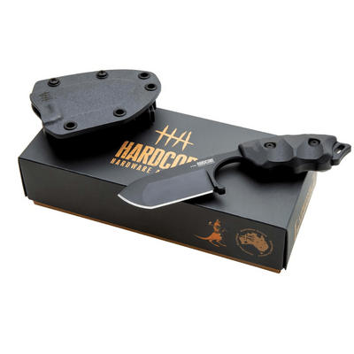Hardcore Hardware HHA Kompaktes Feststehendes Messer - Modifizierte Drop Point LFK-07 - K340-Bl - KNIFESTOCK