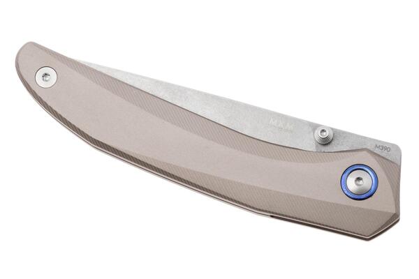 MKM DETONARIO – M390 SW lama - GUNMETAL ANODIZZATO Al manico &amp; CLIP, S/S LINER LOCK, T - KNIFESTOCK