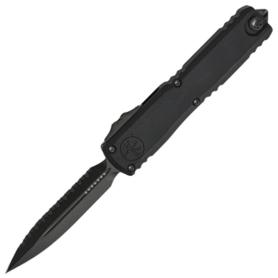 Microtech ULTRATECH ZBP D/E SHADOW DLC FULL SERRATED DLC HARDWARE 1122-3DLCTSH - KNIFESTOCK