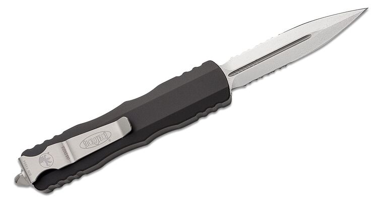 Microtech Dirac D/E Stonewash Standard Partial Serration 225-11 - KNIFESTOCK