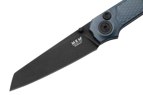 MKM MIURA – CPM Magnacut DSW bld - SOLID Grey Alu hdl, BUTTON LOCK - REV. S/S CLIP MK MI-AGYB - KNIFESTOCK