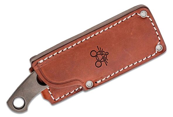 GIANT MOUSE GMF1-F 5mm. M390 Dark PVD stonewashed GM-GMF1-F-PVD - KNIFESTOCK