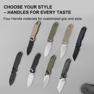Kizer Drop Bear 2 | Nitro-V | Black &amp; Micarta | - KNIFESTOCK