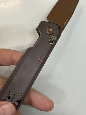 Vosteed Parallel S35VN Miedź Dune Ciemny Czerwonawy Fioletowy Tytan A3505 - KNIFESTOCK