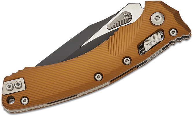 Microtech Amphibian® - RAM-LOK™ S/E Fluted Tan Partial Serrated 137RL-2FLTA - KNIFESTOCK