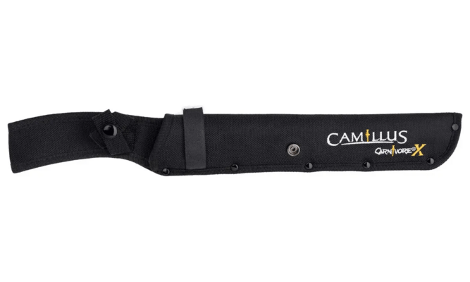 CAMILLUS CARNIVORE X MACHETE / 18&quot; OVERALL / 12&quot; BLADE / 420SS / FULL TANG / BROWN ABS HANDLE / INCL - KNIFESTOCK