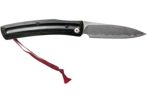 Mcusta Friction Folder VG10, Zwart-Rood Hout MC-191C - KNIFESTOCK