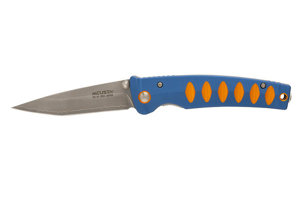 Mcusta MC-42C Katana VG-10 Core San Mai, Blue/Orange Anodized Aluminum - KNIFESTOCK