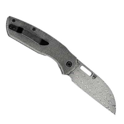 Kansept Convict Damascus Black Micarta K1023D1 - KNIFESTOCK