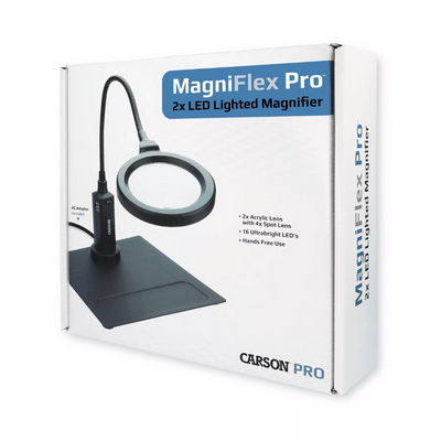 Carson MagniFlex Pro 2x LED Magnifier w/ Magnetic Base CP-90EU - KNIFESTOCK