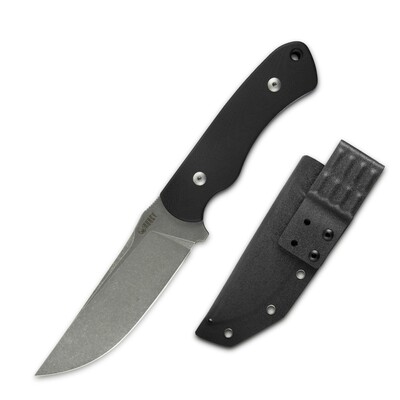KUBEY Sicario Couteau à Lame Fixe Full Tang Manche G10 Noir KU240A - KNIFESTOCK