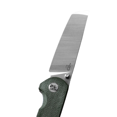 BESTECH SLOPGEHAMMER D2, Satin+Stonewash, Green Micarta BG31B-1 - KNIFESTOCK