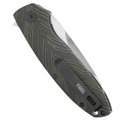Petrified Fish PFB01 Terra Satin D2 Green Gmascus G10 PFB01GRDMS - KNIFESTOCK