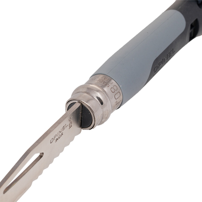Opinel VRI N°08 Inox OUTDOOR PLASTIC Szary 001579 - KNIFESTOCK