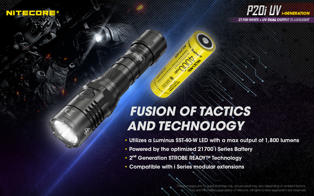 Nitecore flashlight P20i UV - KNIFESTOCK